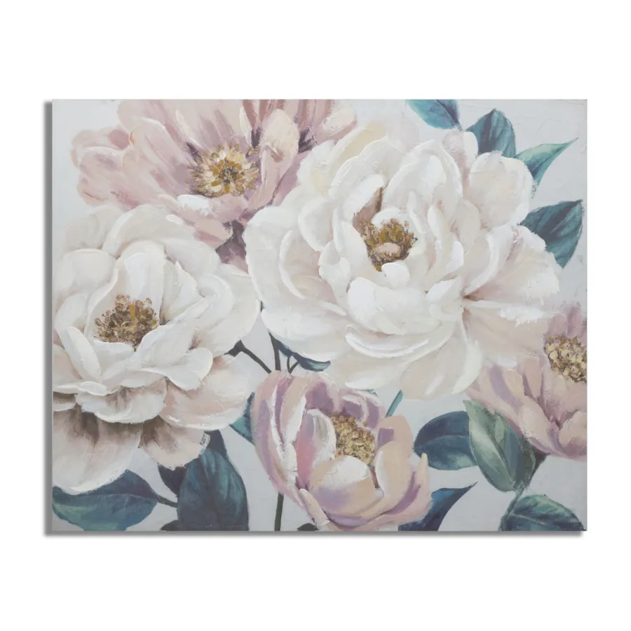 Malowany Obraz na Płótnie SOFT FLOWER 100X3,7X80 cm